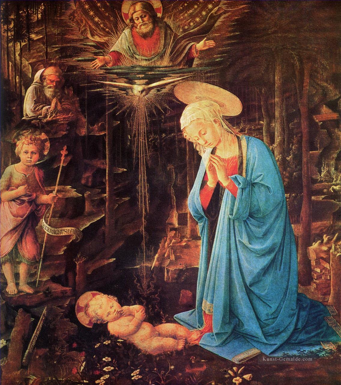 Maria mit Kind Christentum Filippino Lippi Ölgemälde